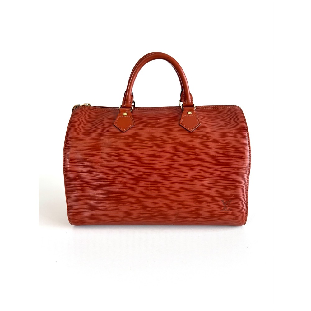 Louis Vuitton Speedy 30 Kenyan Brown Epi Leather Vintage Satchel Bag 1985-2012